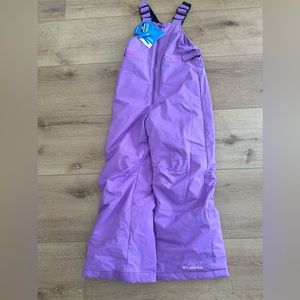 Kids Columbia ski bib. Size Small.  NEW WITH TAGS!